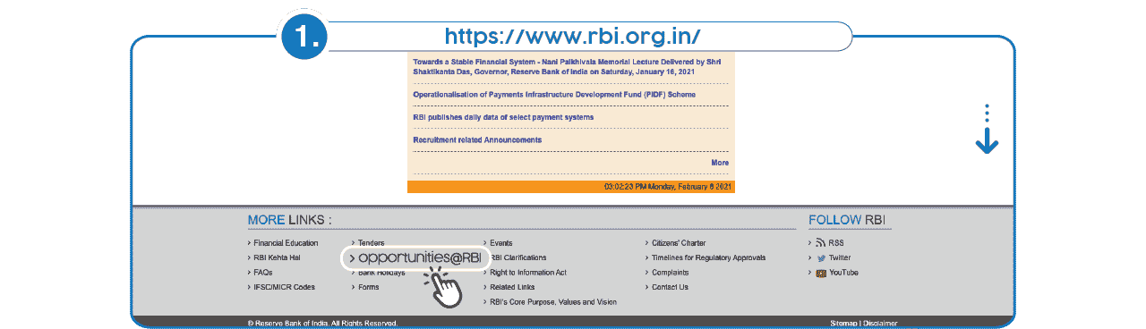 Step 1 to Fill RBI Grade B Application Form Step 1 - Fill RBI Grade B Application Form
