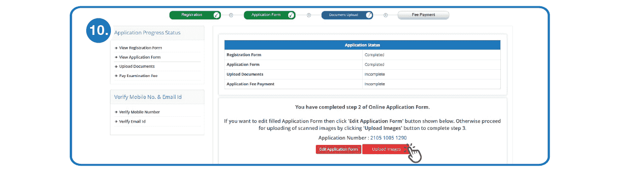 Step 10 - Fill UGC NET Online Application Form Step 10 to Fill UGC NET Online Application Form