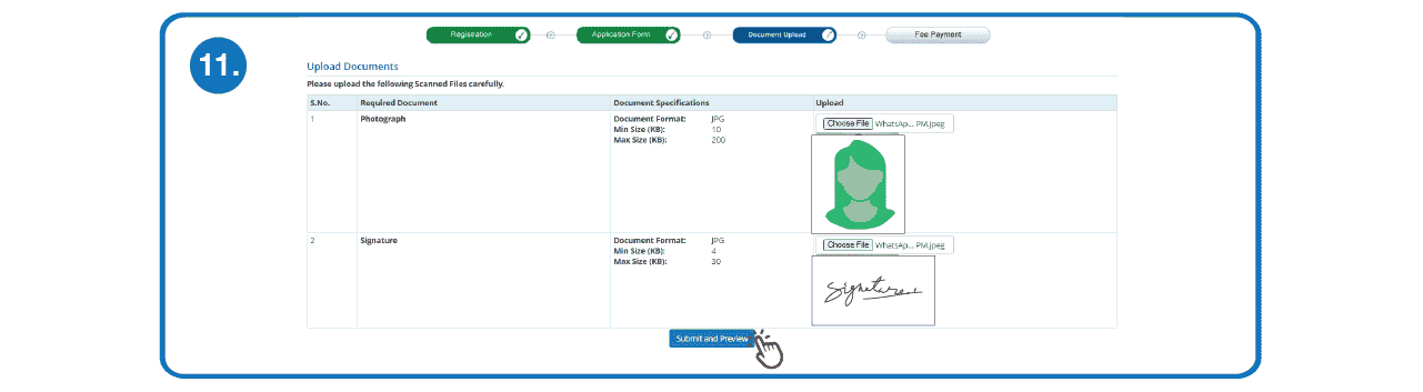 Step 11 - Fill UGC NET Online Application Form Step 11 to Fill UGC NET Online Application Form