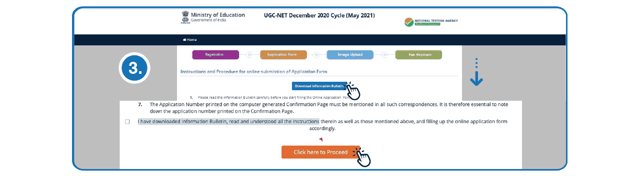 Step 3 - Fill UGC NET Online Application Form Step 3 to Fill UGC NET Online Application Form