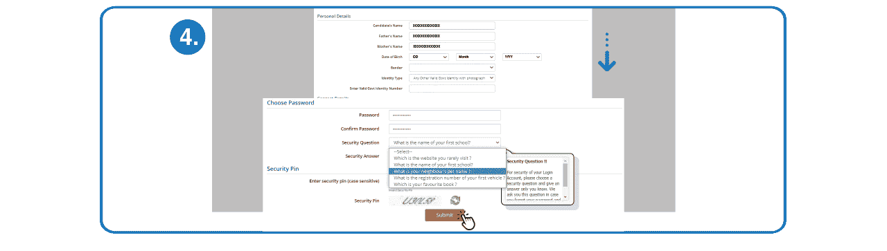 Step 4 - Fill UGC NET Online Application Form Step 4 to Fill UGC NET Online Application Form
