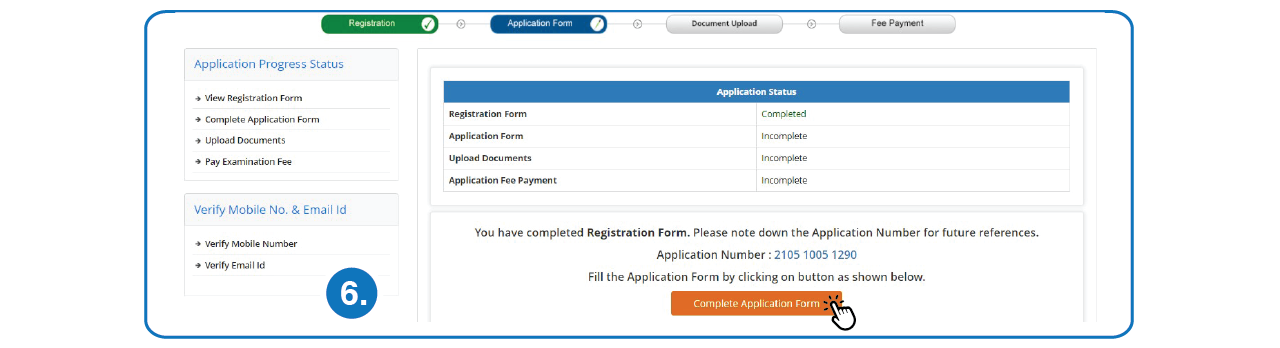 Step 6 to Fill UGC NET Online Application Form
