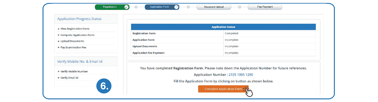 Step 6 - Fill UGC NET Online Application Form Step 6 to Fill UGC NET Online Application Form